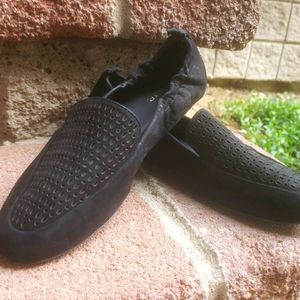 Slip Nubuck Suede Loafers